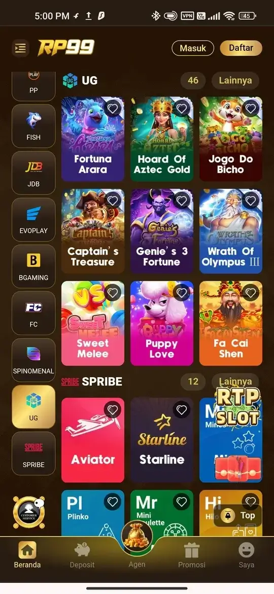 RP99 Koleksi Permainan Slot